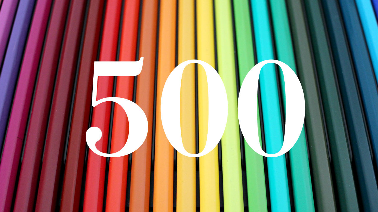 フェリシモ500色の色えんぴつ 色鉛筆の名前一覧 最新作 みかんと傘とコッペパン